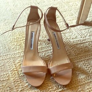 Manolo Blahnik chaos patent leather sandals